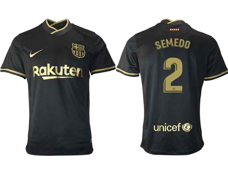 2020-21 Barcelona 2 SEMEDO Away Thailand Soccer Jersey