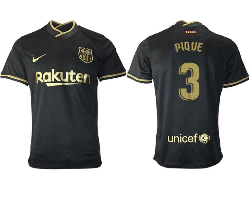 2020-21 Barcelona 3 PIQUE Away Thailand Soccer Jersey