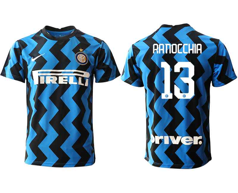 2020-21 Inter Milan 13 RANOCCHIA Home Thailand Soccer Jersey