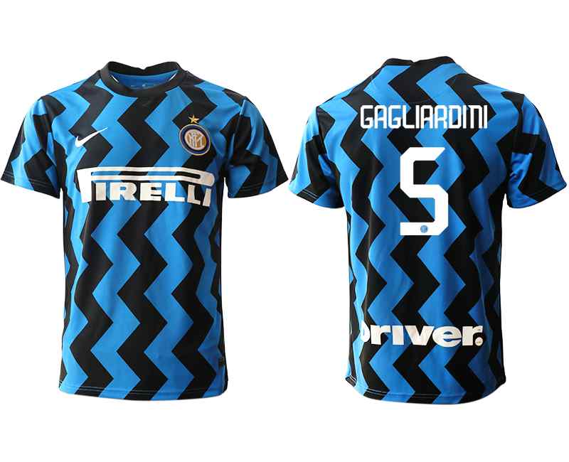 2020-21 Inter Milan 5 GAGLIARDINI Home Thailand Soccer Jersey