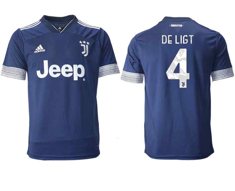 2020-21 Juventus 4 DE LIGT Away Thailand Soccer Jersey