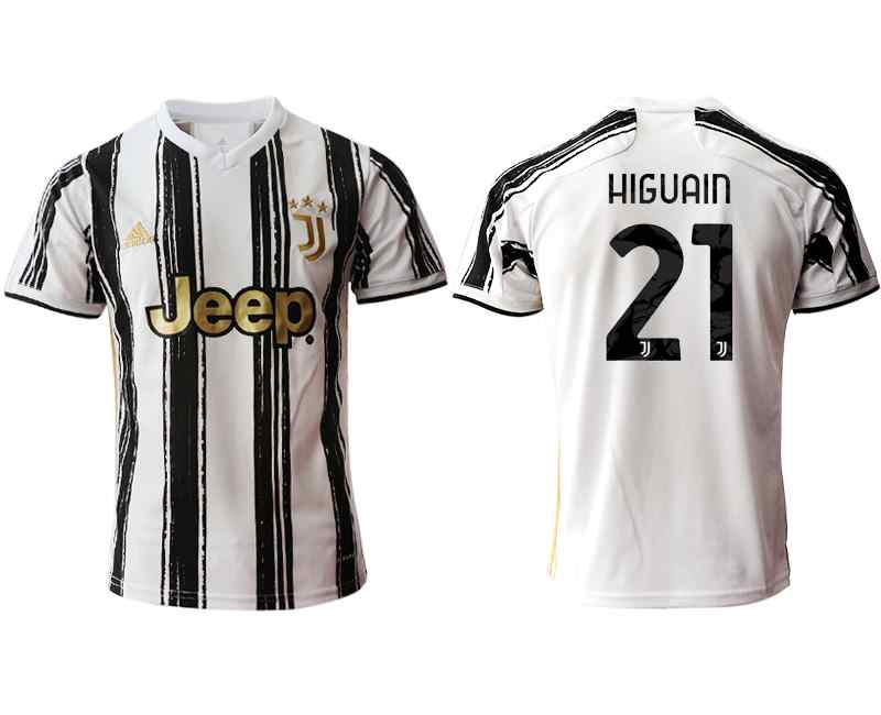 2020-21 Juventus 21 HIGUAIN Home Thailand Soccer Jersey