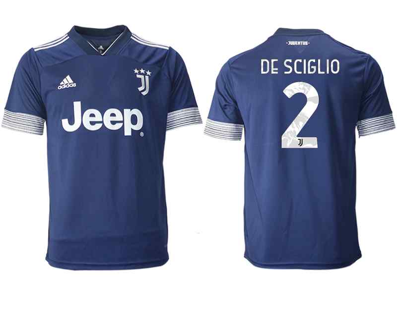2020-21 Juventus 2 DE SCIGLIO Away Thailand Soccer Jersey