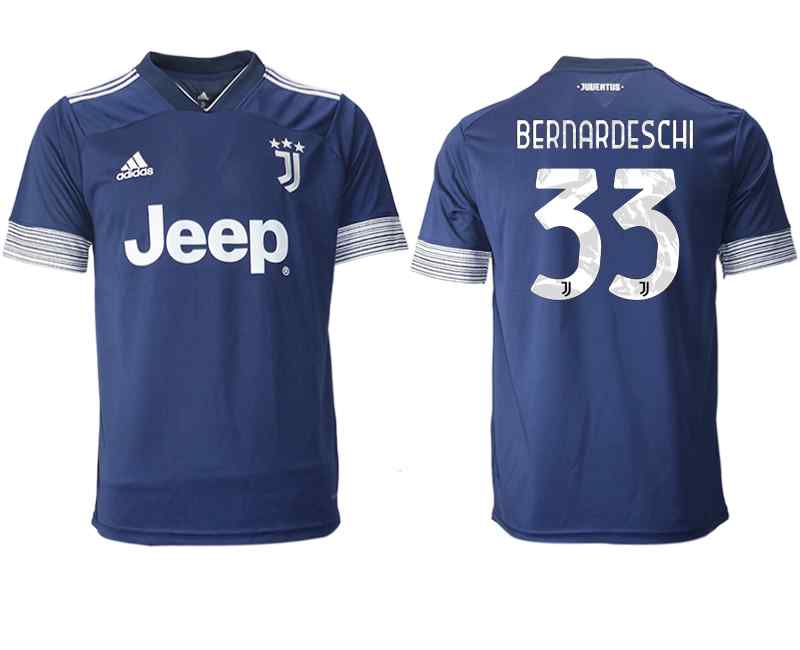 2020-21 Juventus 33 BERNARDESCHI Away Thailand Soccer Jersey