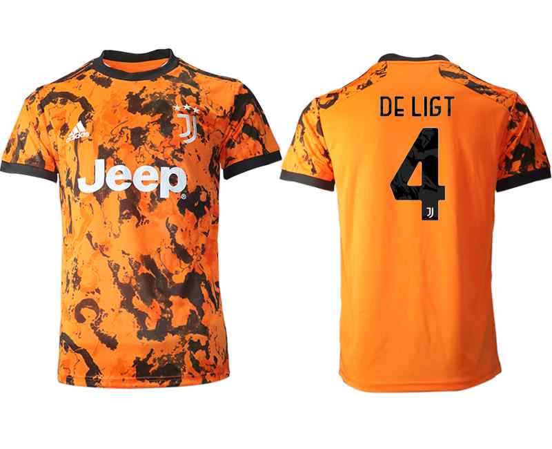 2020-21 Juventus 4 DE LIGT Third Thailand Soccer Jersey
