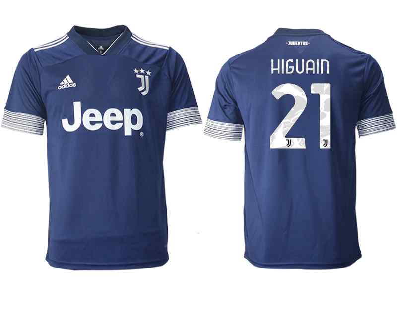 2020-21 Juventus 21 HIGUAIN Away Thailand Soccer Jersey
