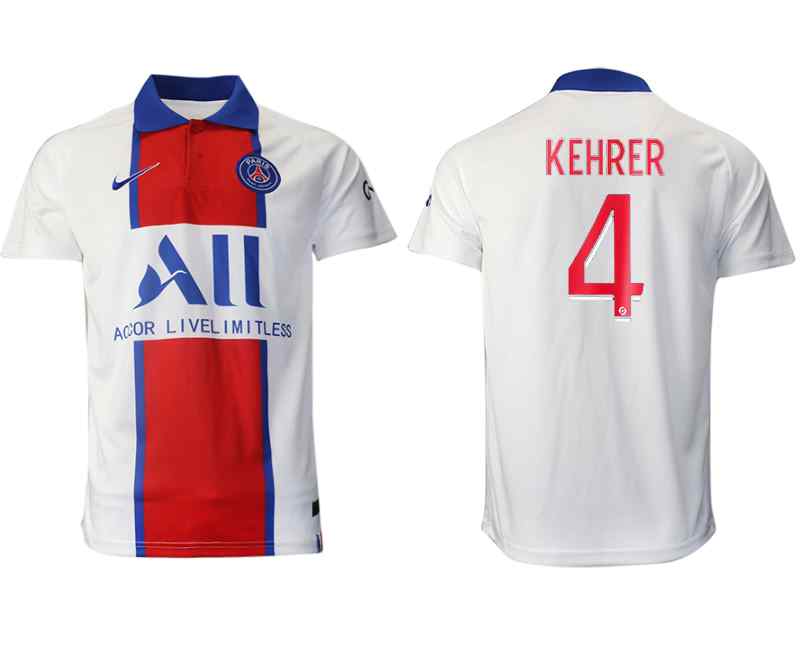 2020-21 Paris Saint Germain 4 KEHRER Away Thailand Soccer Jersey