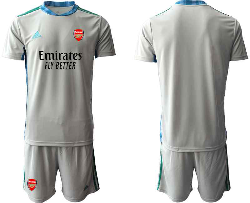 2020-21 Arsenal Gray Goalkeeper Soccer Jersey