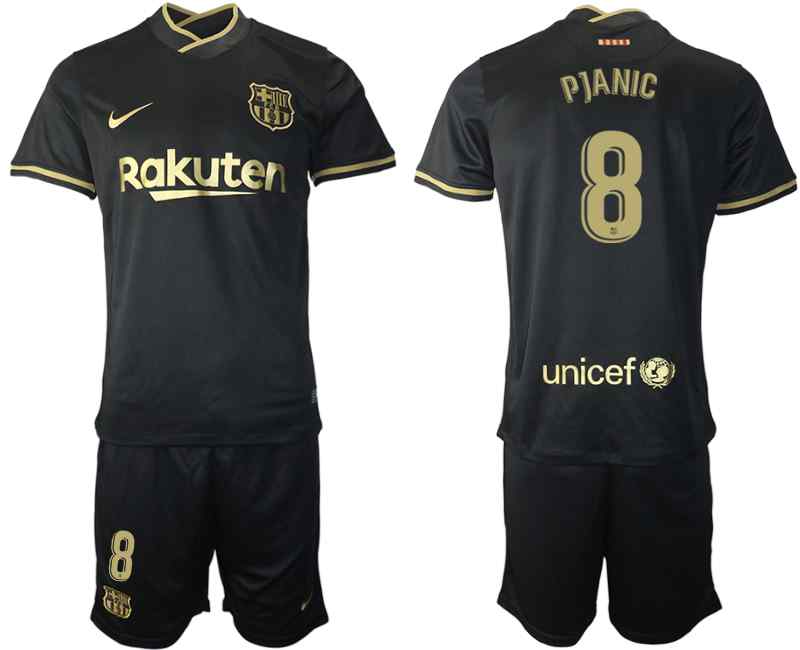 2020-21 Barcelona 8 PJANIC Away Soccer Jersey