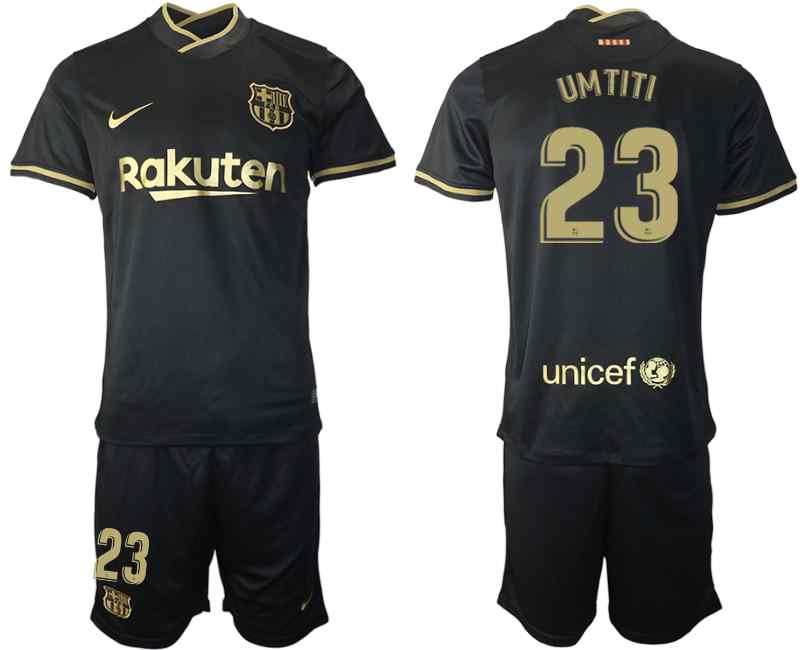 2020-21 Barcelona 23 UMTITI Away Soccer Jersey