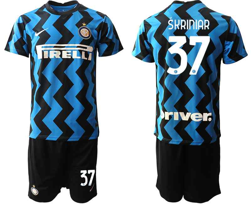 2020-21 Inter Milan 37 SKRINIAR Home Soccer Jersey