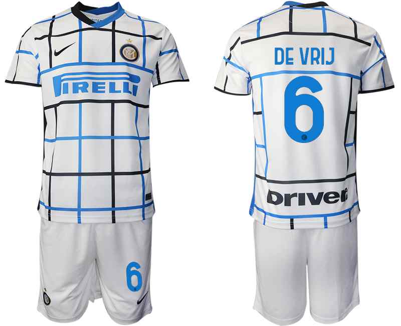 2020-21 Inter Milan 6 DE VRIJ Away Soccer Jersey