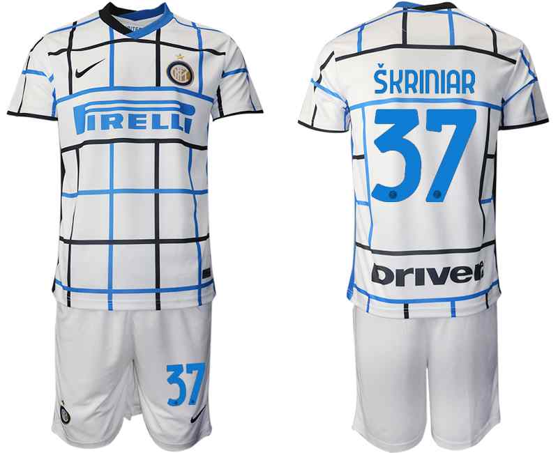 2020-21 Inter Milan 37 SKRINIAR Away Soccer Jersey