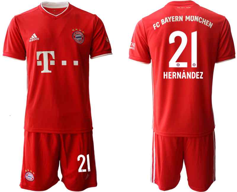 2020-21 Bayern Munich 21 HERNANDEZ Home Soccer Jersey