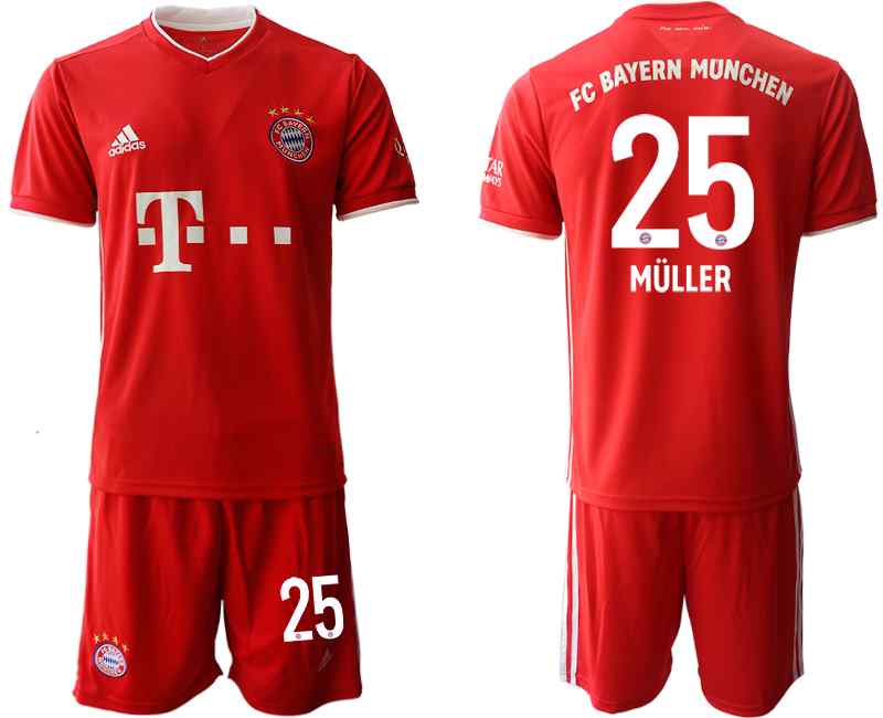 2020-21 Bayern Munich 25 MULLER Home Soccer Jersey
