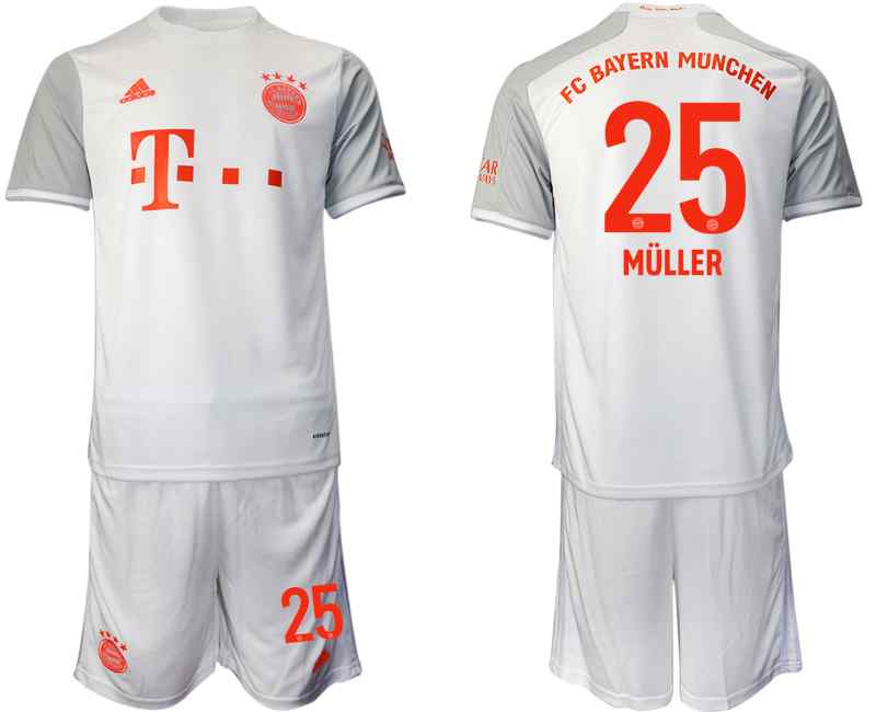 2020-21 Bayern Munich 25 MULLER Away Soccer Jersey