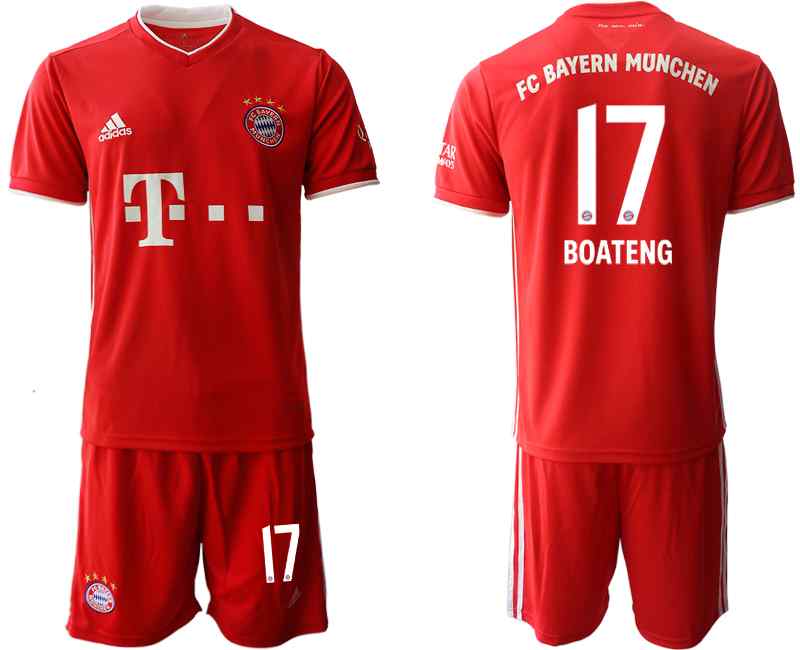 2020-21 Bayern Munich 17 BOATENG Home Soccer Jersey