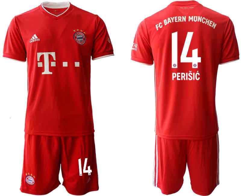 2020-21 Bayern Munich 14 PERISIC Home Soccer Jersey