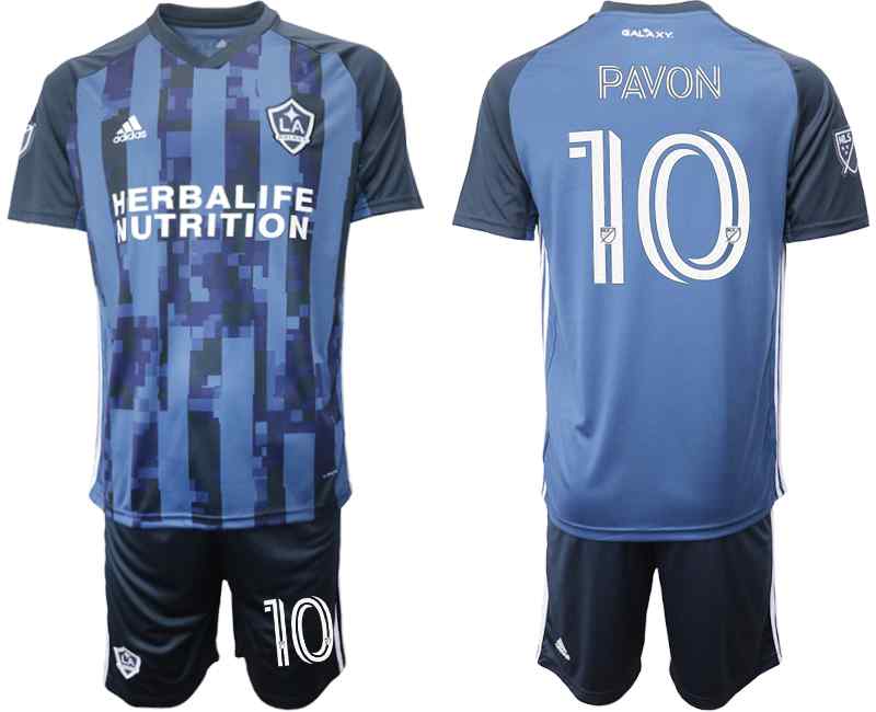 2020-21 Los Angeles Galaxy 10 PAVON Away Soccer Jersey