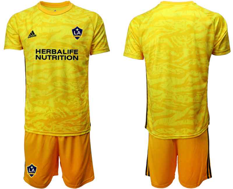 2020-21 Los Angeles Galaxy Yellow Goalkeeper Soccer Jersey