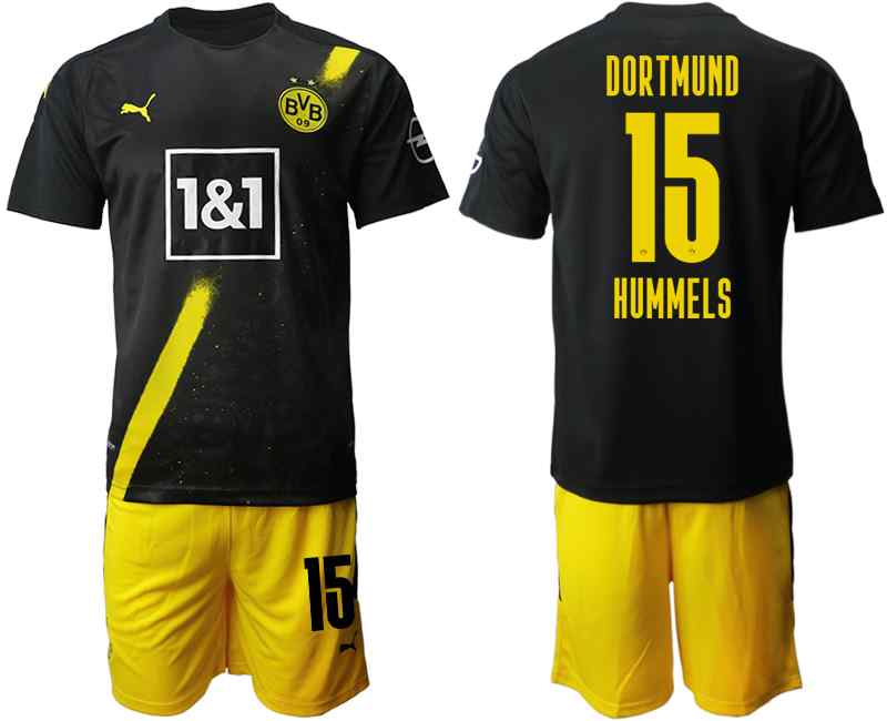 2020-21 Dortmund 15 HUMMELS Away Soccer Jersey