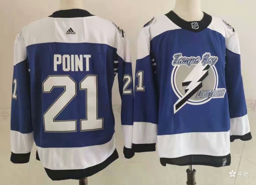 Lightning 21 Brayden Point Blue 2020-21 Reverse Retro Adidas Jersey