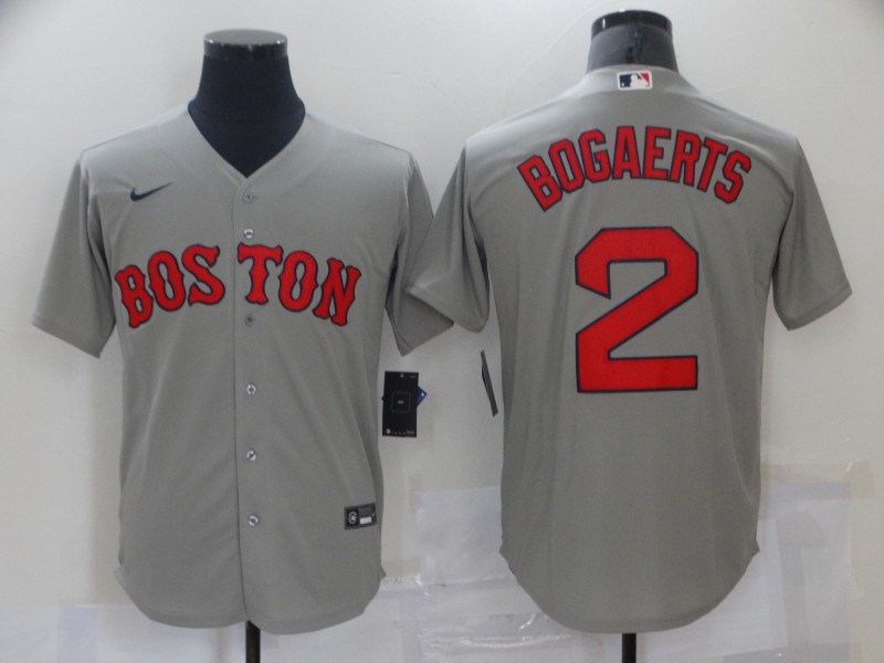 Red Sox 2 Xander Bogaerts Gray Nike Cool Base Jersey