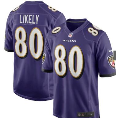 Baltimore Ravens Likely 80 Purple Jerseys