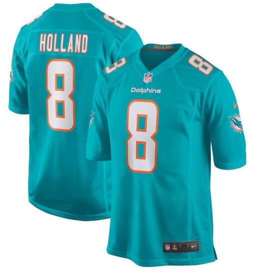 Miami Dolphins 8 Holland Green Jerseys