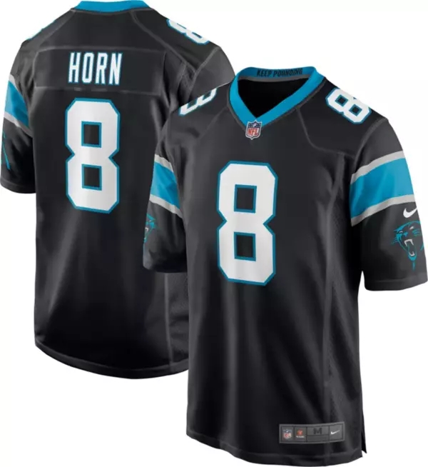 Nike Men Carolina Panthers Jaycee Horn 8 Black Jerseys.webp