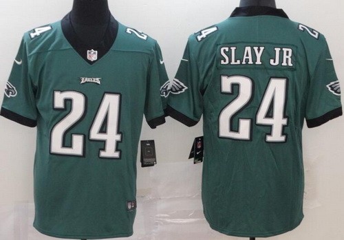 Men's Philadelphia Eagles #24 Darius Slay Jr Limited Green Vapor Untouchable Jersey