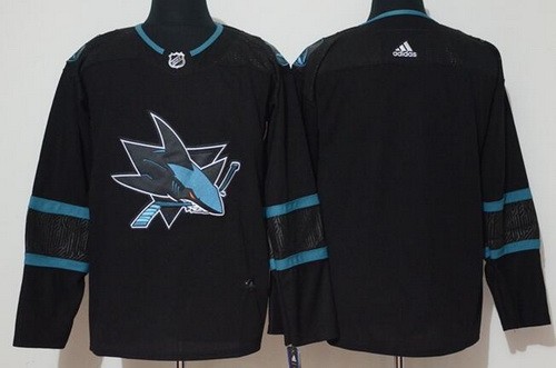 Youth San Jose Sharks Blank Black Alternate Jersey