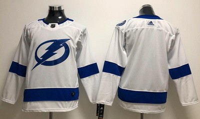 Youth Tampa Bay Lightning Blank White Jersey