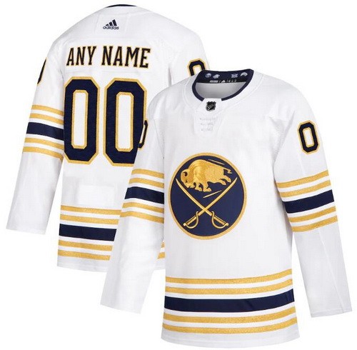 Women's Buffalo Sabres Customized White 2021 Alternate Authentic Jersey