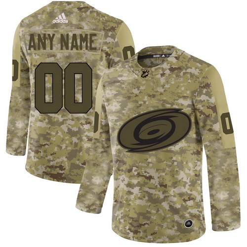 Men's Carolina Hurricanes Customized Camo Authentic Jersey