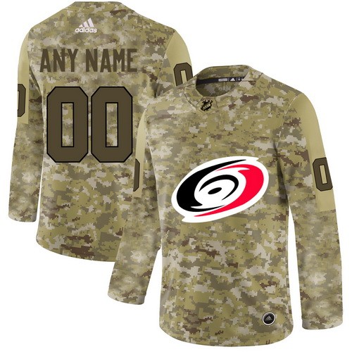 Men's Carolina Hurricanes Customized Camo Fashion Authentic Jersey