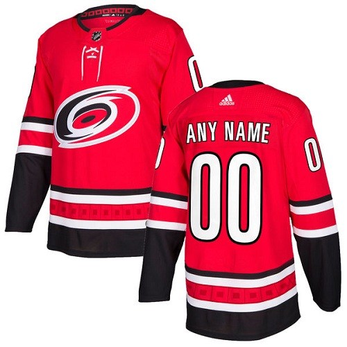 Men's Carolina Hurricanes Customized Red Authentic Jersey