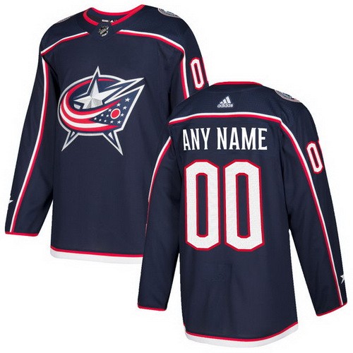 Youth Columbus Blue Jackets Customized Navy Blue Authentic Jersey