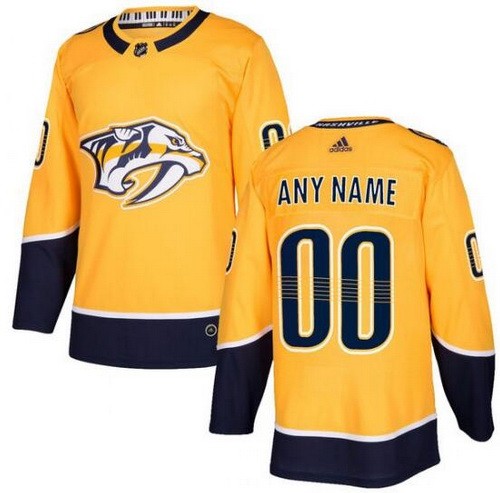 Youth Nashville Predators Customized Yellow Authentic Jersey