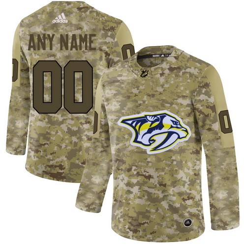 Women's Nashville Predators Customized Camo Fashion Authentic Jersey