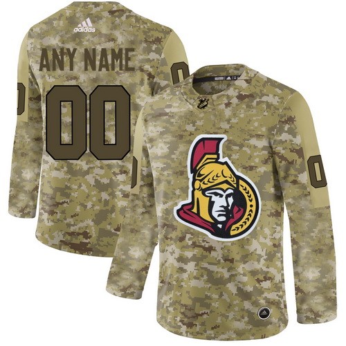 Youth Ottawa Senators Customized Camo Fashion Authentic Jersey