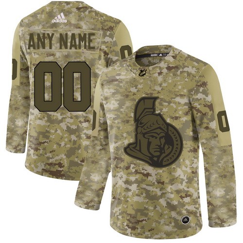 Men's Ottawa Senators Customized Camo Authentic Jersey