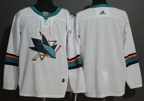 Youth San Jose Sharks Customized White Authentic Jersey