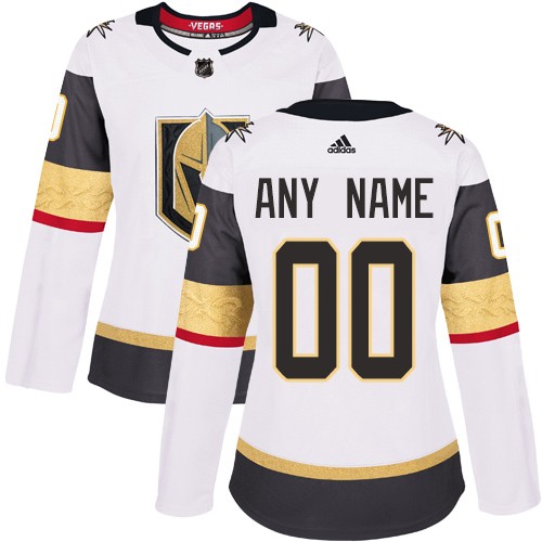 Women's Vegas Golden Knights Customized White Jersey