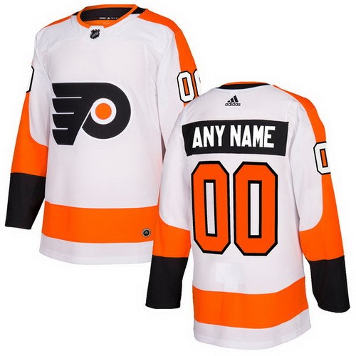 Men's Philadelphia Flyers Customized White Authentic Jersey