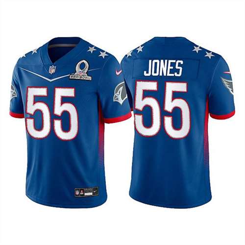 Arizona Cardinals Customized#55 Chandler Jones 2022 Royal NFC Pro Bowl Stitched Jersey