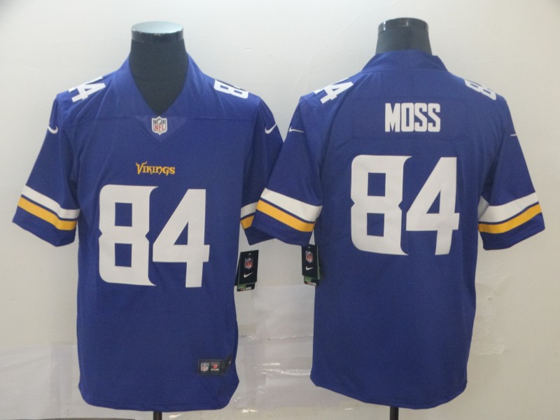 Men's Minnesota Vikings #84 Randy Moss Purple Vapor Untouchable Limited Stitched NFL Jersey