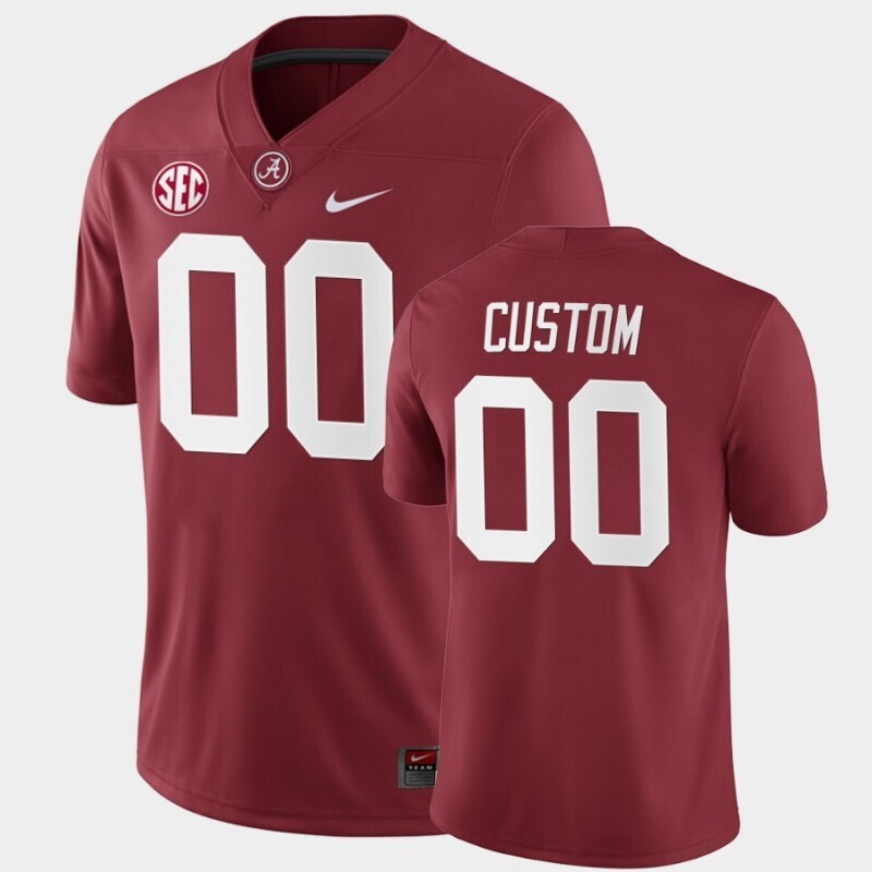 Alabama Crimson Tide Active Player Custom Red Stitched Jersey