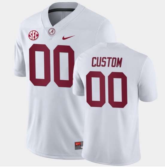 Alabama Crimson Tide Active Player Custom White Stitched Jersey
