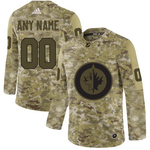 Youth Winnipeg Jets Customized Camo Authentic Jersey